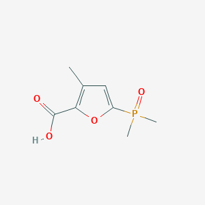 molecular formula C8H11O4P B13520443 5-(Dimethylphosphoryl)-3-methylfuran-2-carboxylic acid 