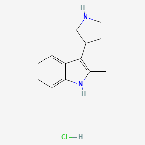 2-methyl-3-(pyrrolidin-3-yl)-1H-indolehydrochloride