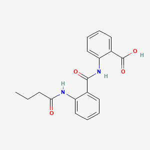 molecular formula C18H18N2O4 B13520469 2-(2-Butanamidobenzamido)benzoic acid 