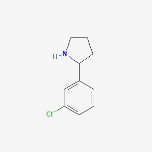 molecular formula C10H12ClN B1352048 2-(3-氯苯基)吡咯烷 CAS No. 298690-74-1