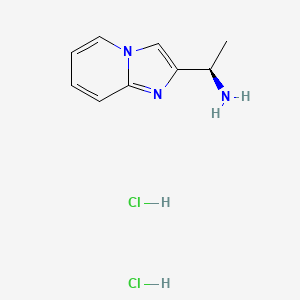 (1R)-1-{imidazo[1,2-a]pyridin-2-yl}ethan-1-aminedihydrochloride