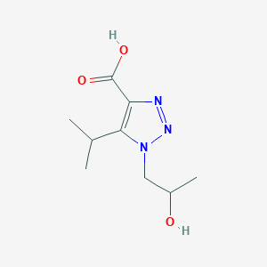 1-(2-Hydroxypropyl)-5-isopropyl-1h-1,2,3-triazole-4-carboxylic acid