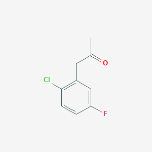 molecular formula C9H8ClFO B13520571 1-(2-Chloro-5-fluorophenyl)propan-2-one 