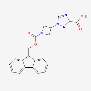 1-(1-{[(9H-fluoren-9-yl)methoxy]carbonyl}azetidin-3-yl)-1H-1,2,4-triazole-3-carboxylicacid