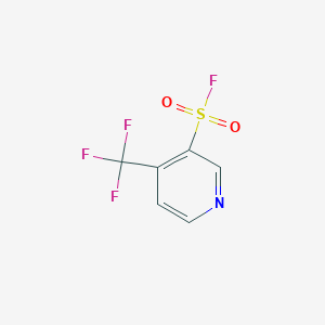 molecular formula C6H3F4NO2S B13520584 4-(Trifluoromethyl)pyridine-3-sulfonyl fluoride 