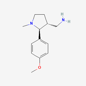 [(2S,3R)-2-(4-methoxyphenyl)-1-methylpyrrolidin-3-yl]methanamine