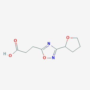 3-(3-(Tetrahydrofuran-2-yl)-1,2,4-oxadiazol-5-yl)propanoic acid