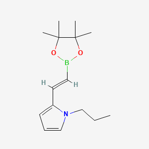 1-propyl-2-[2-(tetramethyl-1,3,2-dioxaborolan-2-yl)ethenyl]-1H-pyrrole