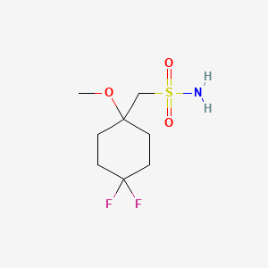 molecular formula C8H15F2NO3S B13520622 (4,4-Difluoro-1-methoxycyclohexyl)methanesulfonamide 