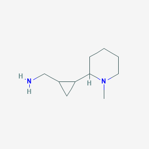 (2-(1-Methylpiperidin-2-yl)cyclopropyl)methanamine