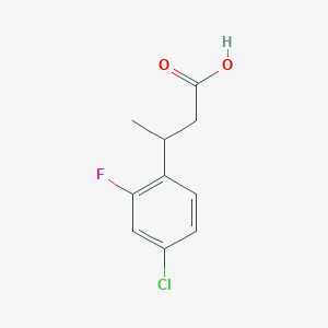 molecular formula C10H10ClFO2 B13520671 3-(4-Chloro-2-fluorophenyl)butanoic acid 