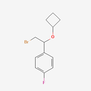 1-(2-Bromo-1-cyclobutoxyethyl)-4-fluorobenzene