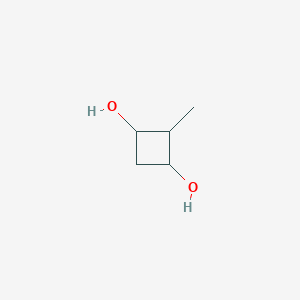 molecular formula C5H10O2 B13520683 2-methylcyclobutane-1,3-diol,Mixtureofdiastereomers 