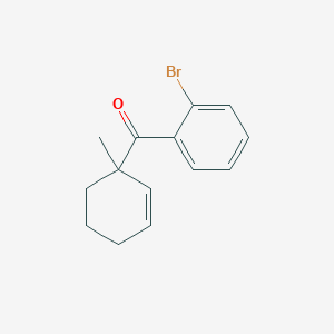 molecular formula C14H15BrO B13520686 (2-Bromophenyl)(1-methylcyclohex-2-en-1-yl)methanone 