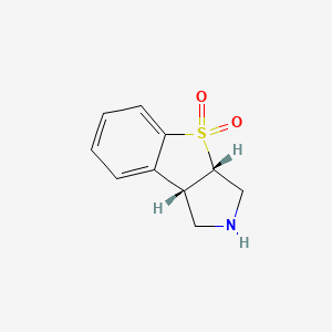 molecular formula C10H11NO2S B13520772 rac-(2R,6R)-7lambda6-thia-4-azatricyclo[6.4.0.0,2,6]dodeca-1(12),8,10-triene-7,7-dione, cis 