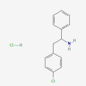 molecular formula C14H15Cl2N B1352078 2-(4-氯苯基)-1-苯乙胺盐酸盐 CAS No. 69134-42-5