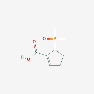 molecular formula C8H13O3P B13520804 5-(Dimethylphosphoryl)cyclopent-1-ene-1-carboxylicacid 