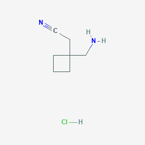 2-[1-(Aminomethyl)cyclobutyl]acetonitrilehydrochloride