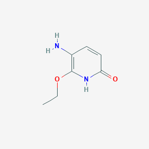 molecular formula C7H10N2O2 B13520850 5-Amino-6-ethoxypyridin-2-ol 