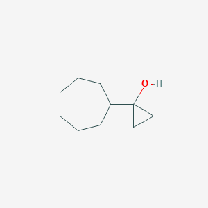 molecular formula C10H18O B13520926 1-Cycloheptylcyclopropan-1-ol 