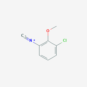 molecular formula C8H6ClNO B13520945 1-Chloro-3-isocyano-2-methoxybenzene CAS No. 730971-39-8