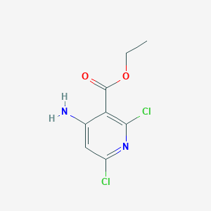 molecular formula C8H8Cl2N2O2 B13520957 Ethyl 4-amino-2,6-dichloronicotinate 