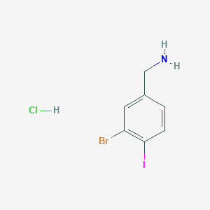 (3-Bromo-4-iodophenyl)methanamine hcl