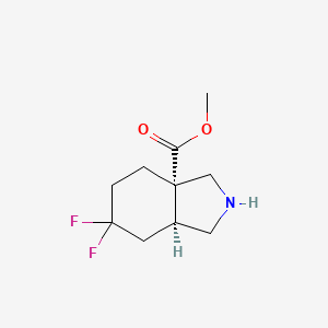 rac-methyl (3aR,7aR)-6,6-difluoro-octahydro-1H-isoindole-3a-carboxylate