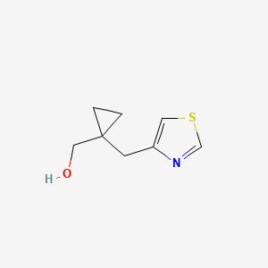 molecular formula C8H11NOS B13520990 (1-(Thiazol-4-ylmethyl)cyclopropyl)methanol 