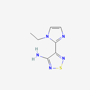 4-(1-Ethyl-1h-imidazol-2-yl)-1,2,5-thiadiazol-3-amine