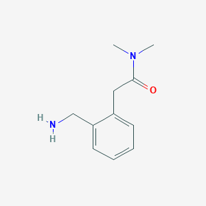 molecular formula C11H16N2O B13520996 2-(Aminomethyl)-N,N-dimethylbenzeneacetamide 