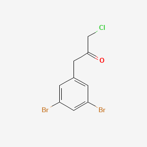 molecular formula C9H7Br2ClO B13521028 1-Chloro-3-(3,5-dibromophenyl)propan-2-one 