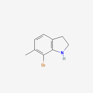 molecular formula C9H10BrN B13521031 7-Bromo-6-methyl-indoline 