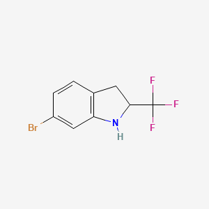 6-bromo-2-(trifluoromethyl)-2,3-dihydro-1H-indole