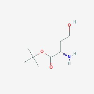 molecular formula C8H17NO3 B13521088 tert-Butyl L-homoserinate 