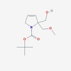 tert-butyl2-(hydroxymethyl)-2-(methoxymethyl)-2,5-dihydro-1H-pyrrole-1-carboxylate