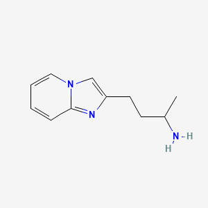 molecular formula C11H15N3 B13521119 4-(Imidazo[1,2-a]pyridin-2-yl)butan-2-amine 