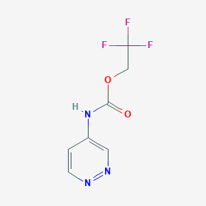 2,2,2-trifluoroethylN-(pyridazin-4-yl)carbamate