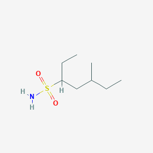 molecular formula C8H19NO2S B13521143 5-Methylheptane-3-sulfonamide 