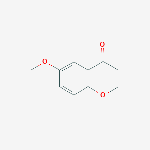 molecular formula C10H10O3 B1352115 6-Methoxychroman-4-one CAS No. 5802-17-5