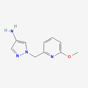 1-((6-Methoxypyridin-2-yl)methyl)-1h-pyrazol-4-amine