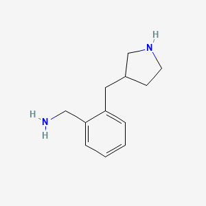 {2-[(Pyrrolidin-3-yl)methyl]phenyl}methanamine