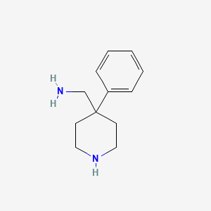 molecular formula C12H18N2 B13521228 (4-Phenylpiperidin-4-yl)methanamine 