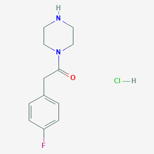 2-(4-Fluorophenyl)-1-(piperazin-1-yl)ethan-1-onehydrochloride