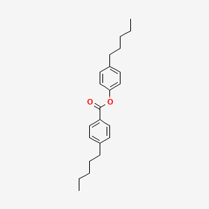 molecular formula C23H30O2 B1352124 4-Pentylphenyl 4-pentylbenzoate CAS No. 74305-48-9