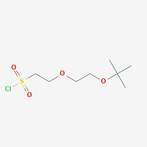 molecular formula C8H17ClO4S B13521245 2-(2-(Tert-butoxy)ethoxy)ethane-1-sulfonyl chloride 