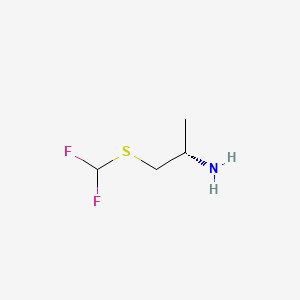 molecular formula C4H9F2NS B13521280 (S)-1-((Difluoromethyl)thio)propan-2-amine 