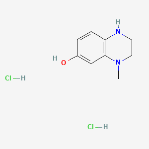 molecular formula C9H14Cl2N2O B13521281 4-Methyl-1,2,3,4-tetrahydroquinoxalin-6-oldihydrochloride 