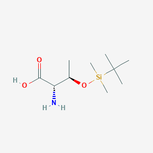 molecular formula C10H23NO3Si B13521302 Threonine t-butyldimethylsilylether 