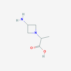 2-(3-Aminoazetidin-1-yl)propanoic acid